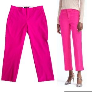 Banana Republic neon fluorescent pink Avery pants ankle length slim fit classy 6